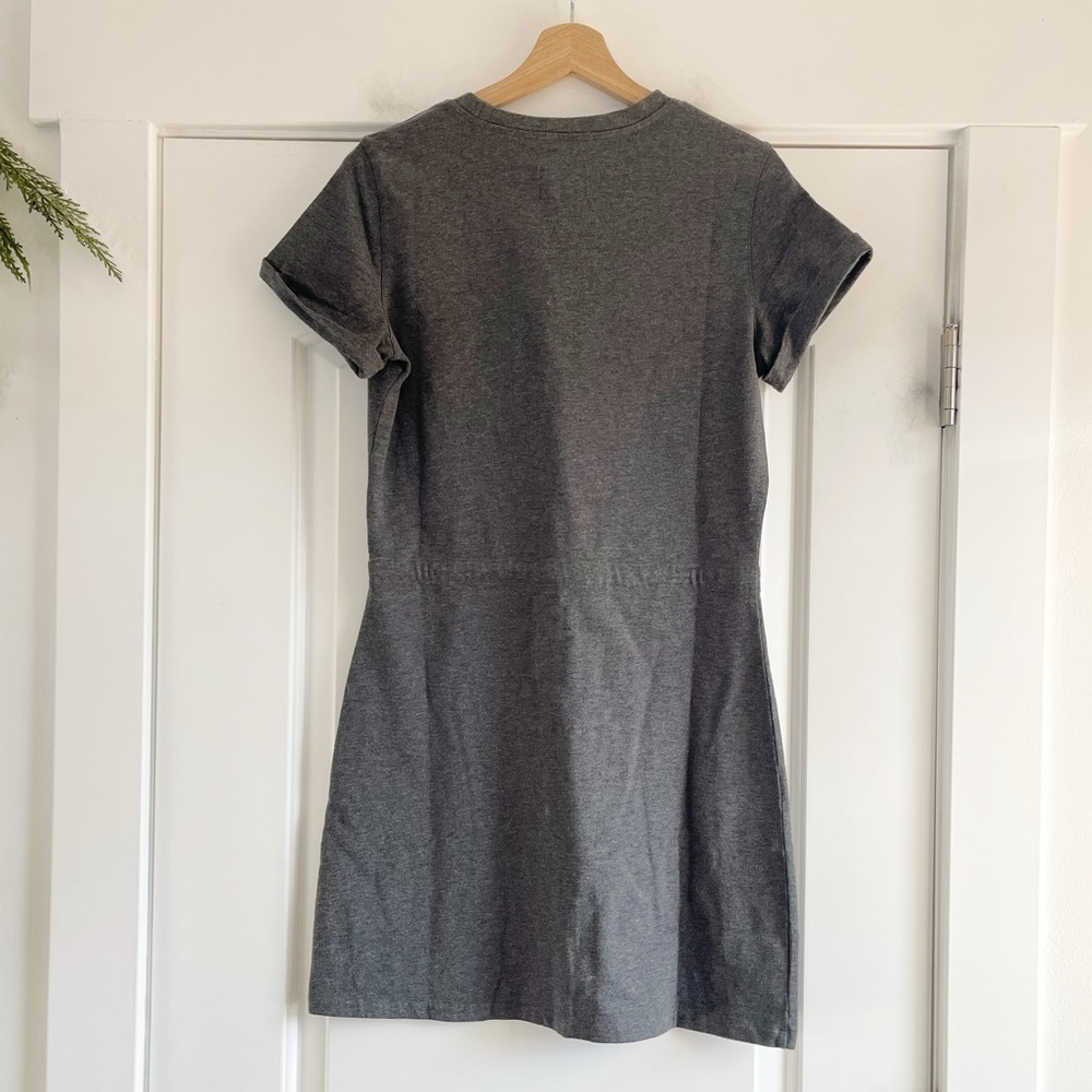 United By Blue Impact Organic Cotton T-shirt Dress Charcoal - S - Picture 4 of 4